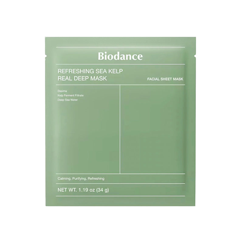 BIODANCE Refreshing Sea Kelp Real Deep Mask จำนวน 4 แผ่น – Claming Green