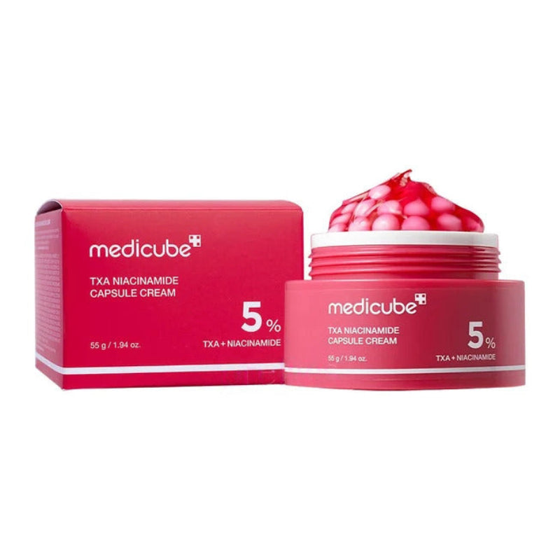 Medicube TXA Niacinamide Capsule Cream 55 กรัม – ครีมบำรุงผิวขาวกระจ่างใสจากเกาหลีเพื่อผิวเรียบเนียนและดูสม่ำเสมอ