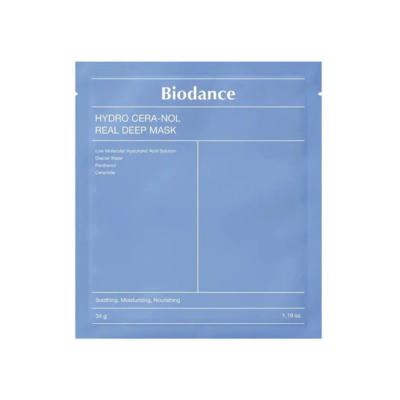 BIODANCE Hydro Cera-nol Real Deep Mask 4 Sheets – Hydration Blue
