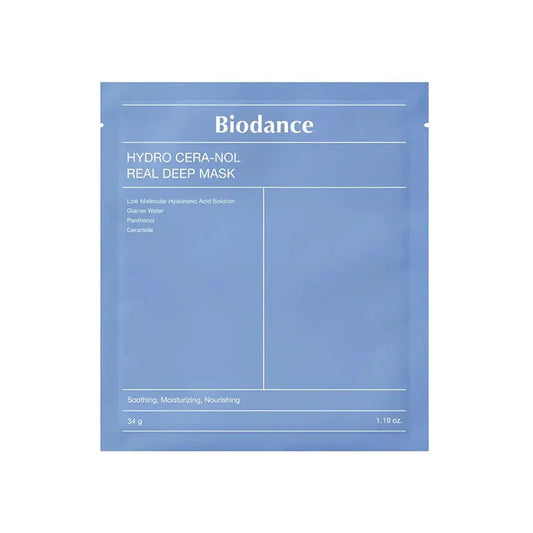 BIODANCE Hydro Cera-nol Real Deep Mask 4 Sheets – Hydration Blue