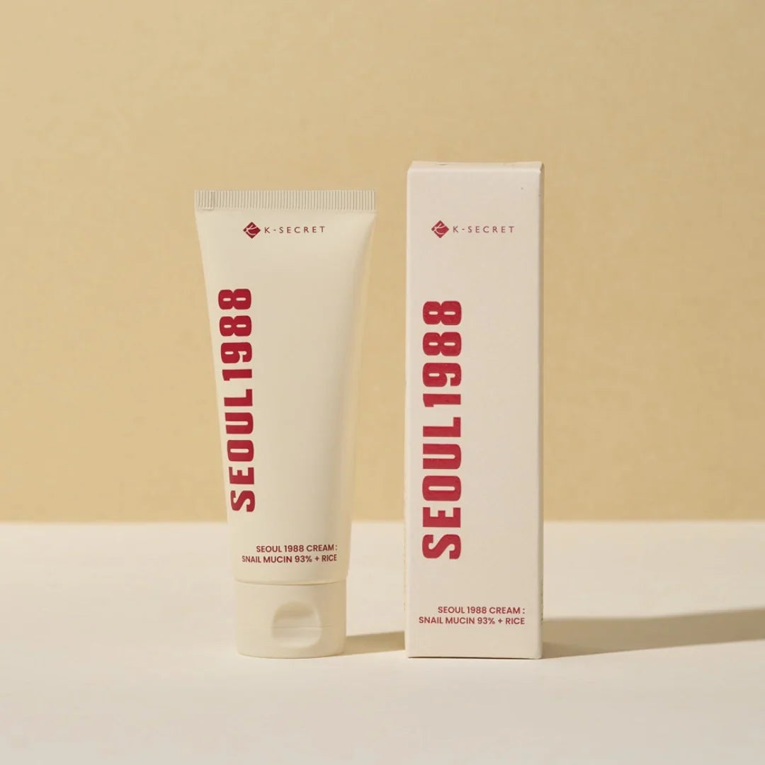 K-Secret Seoul 1988 Cream 100ml – Snail Mucin 93% + Rice Hydrating Facial Cream