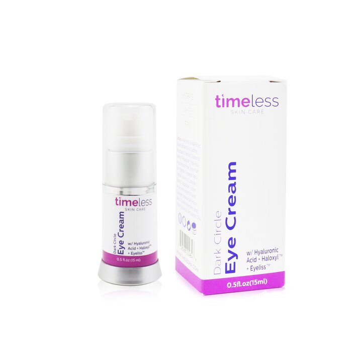 Timeless Skin Care ครีมลดรอยคล้ำใต้ตา สูตรผสมไฮยาลูโรนิกแอซิด + แฮลอกซิล + อายลิส 15 มล./0.5 ออนซ์