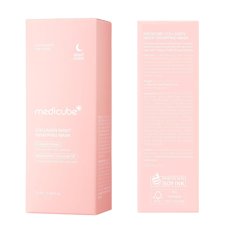 Medicube Collagen Night Wrapping Mask 75ml | Korean Peel Off Sleeping Mask