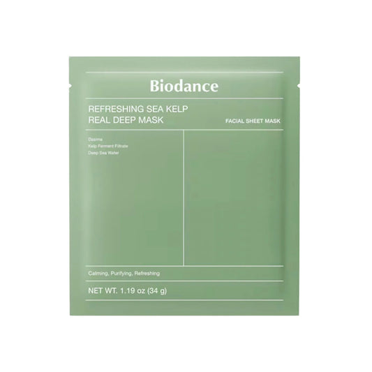 BIODANCE Refreshing Sea Kelp Real Deep Mask 4 Sheets – Claming Green