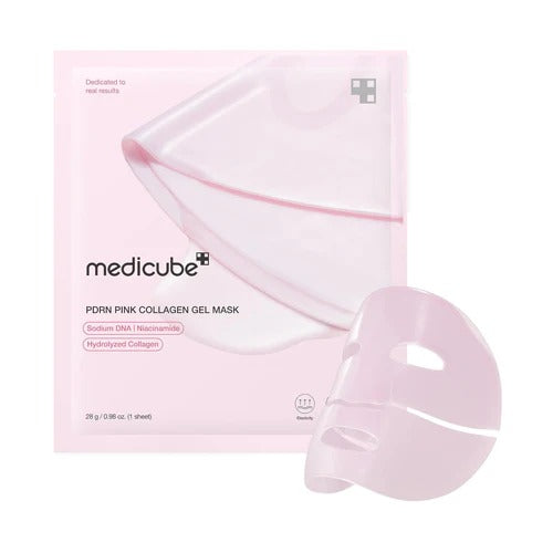 MEDICUBE PDRN Pink Collagen Gel Mask – มาส์กแผ่นเติมความชุ่มชื้นและกระชับผิว